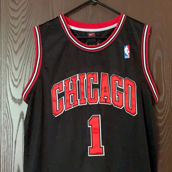 Nike Other - derick rose black bulls jersey